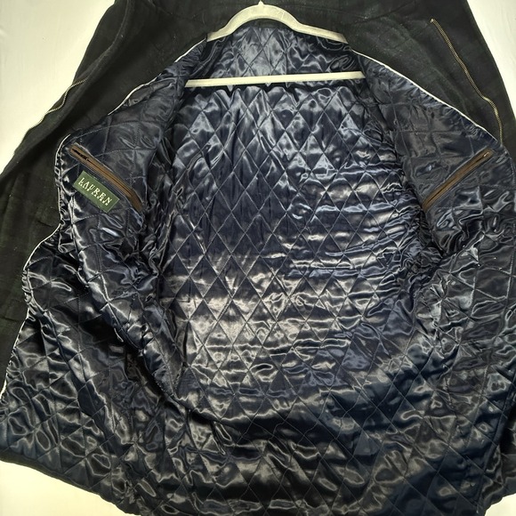 Vintage Polo Ralph Lauren Large Duffle Toggle Coat Jacket Rugby Hood Blackwatch - Picture 10 of 12